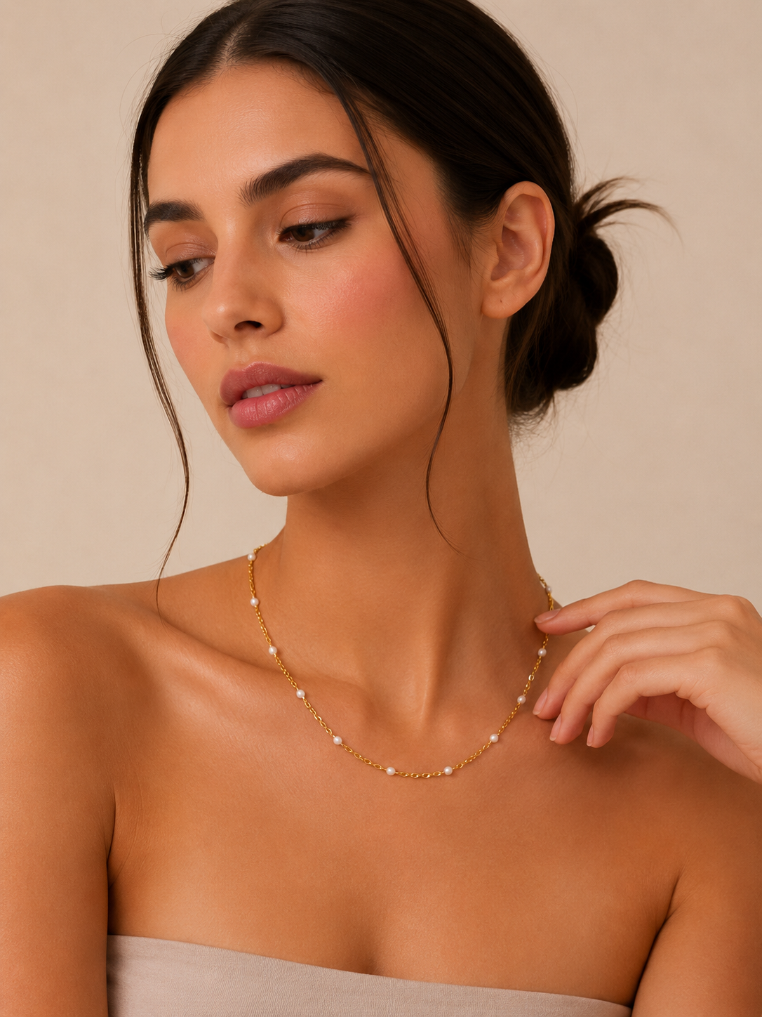 Celeste Pearl Necklace - Image 2